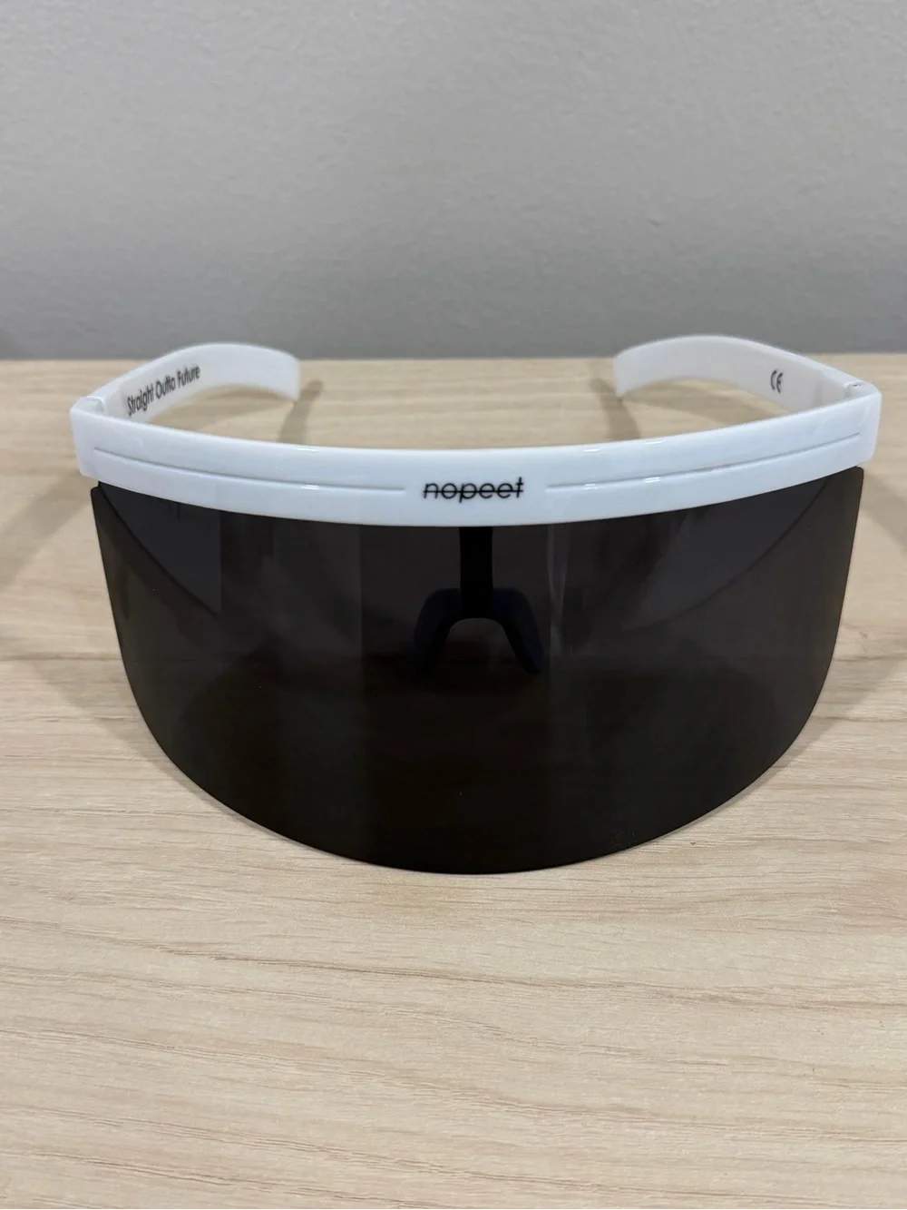 NOPEET White Shield Sunglasses Large
